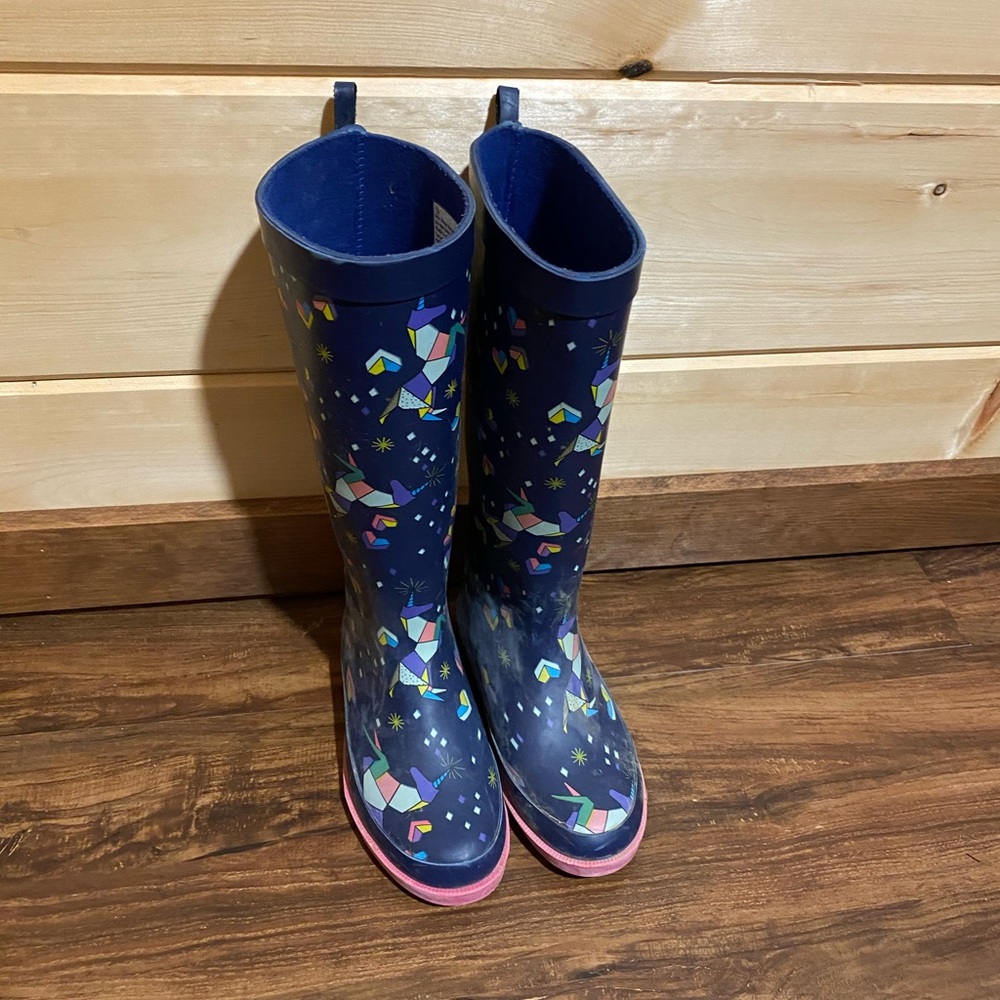 Unicorn rain boots from Target